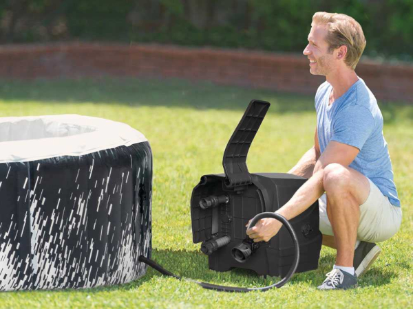 Intex Whirlpool PureSpa Glow Deluxe 4 Personen LED Multicolor